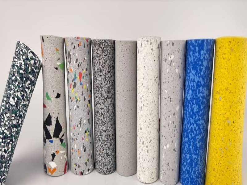 Curled rubber flooring seams due to improper installation